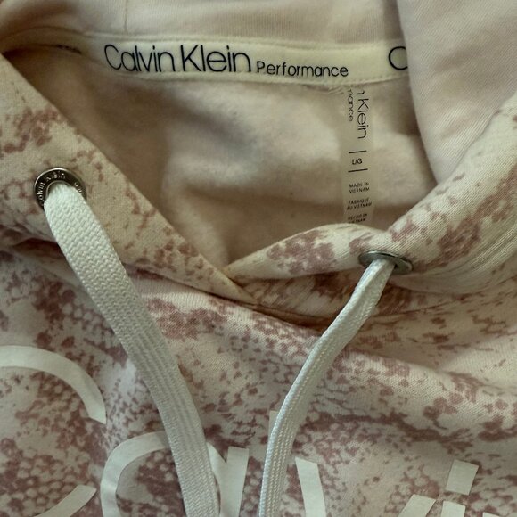 CALVIN KLEIN PERFORMANCE- PINK SNAKE PRINT- MATCHING JOGGER & HOODIE SET - Picture 4 of 5